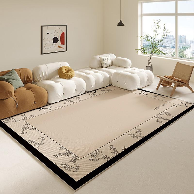 Simple Geometric Ins Line Wind Carpet Living Room Bed In Front of the Large Carpet Easy To Take Care of Non-slip Soft Rug