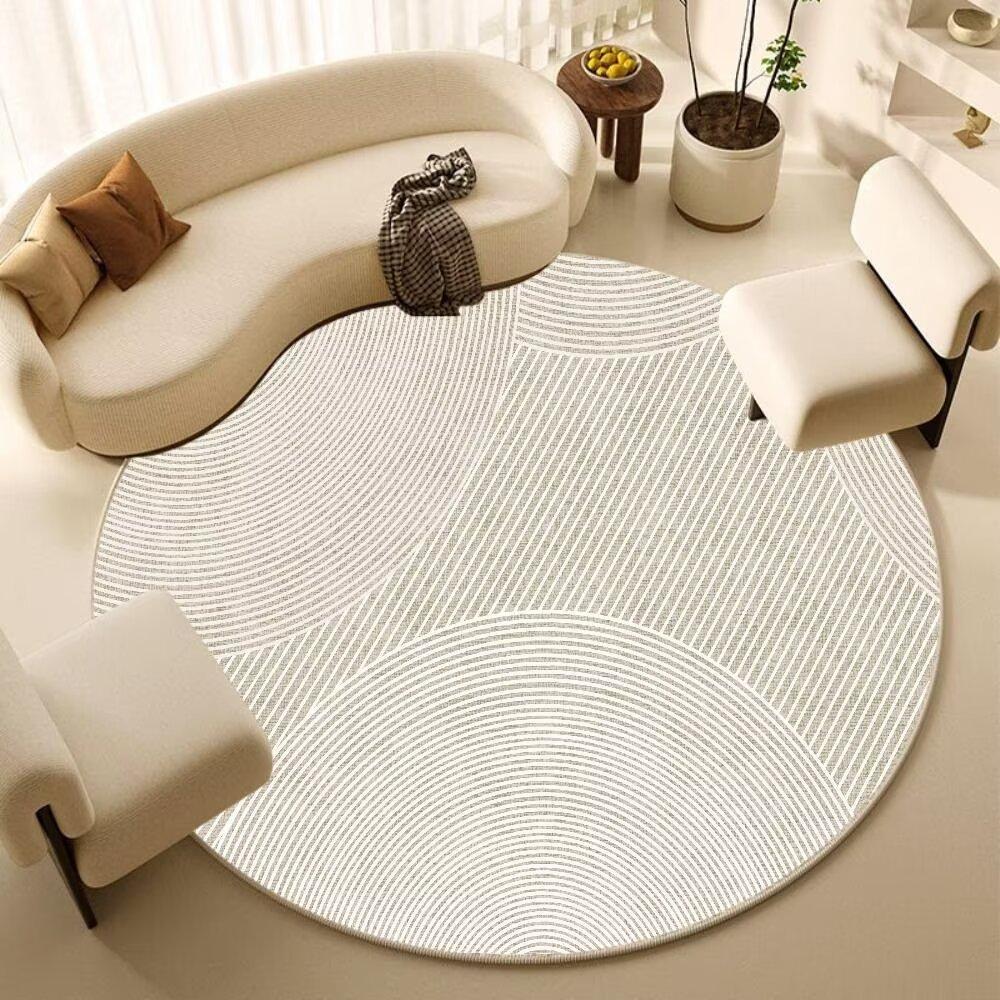 Round Carpet Bedroom Computer Chair Floor Mat Living Room Sofa Floor Mat Home Study Rocking Chair Foot Mat