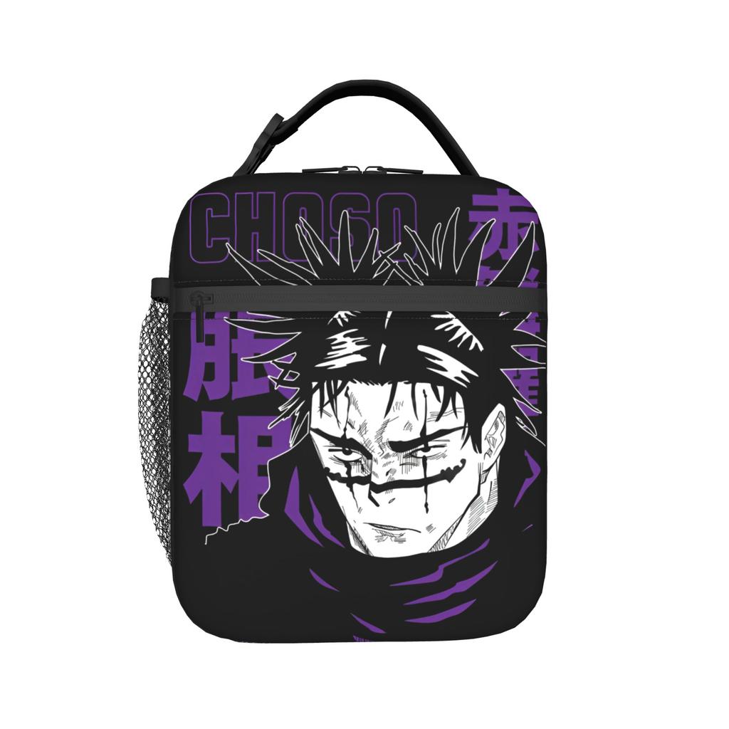Japanese Anime Insulated Lunch Bag Portable Jujutsus Kaisens Anime Lunch Container Thermal Bag Tote Lunch Box Food Storage Bags