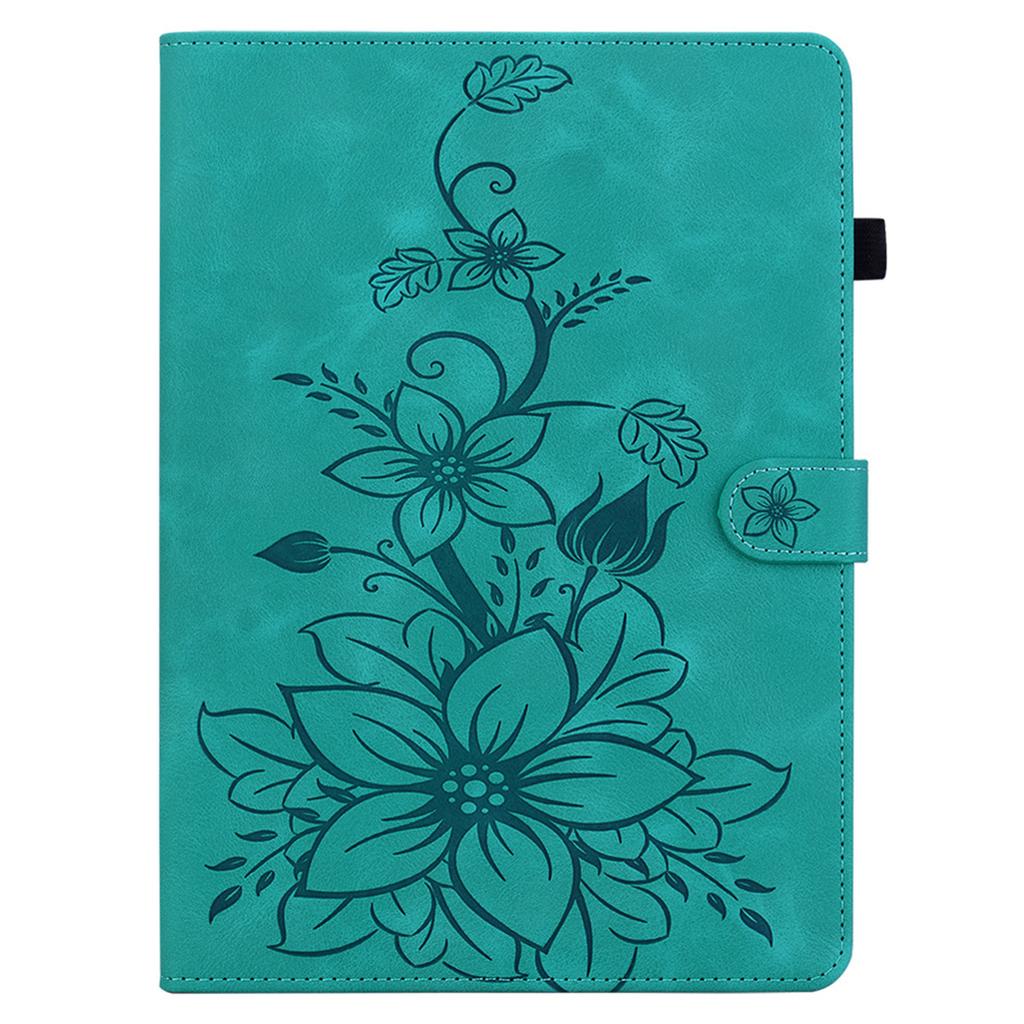 For Samsung Galaxy Tab A9+ Case with Card Slots Anti-Drop Imprint PU Leather Tablet Cases