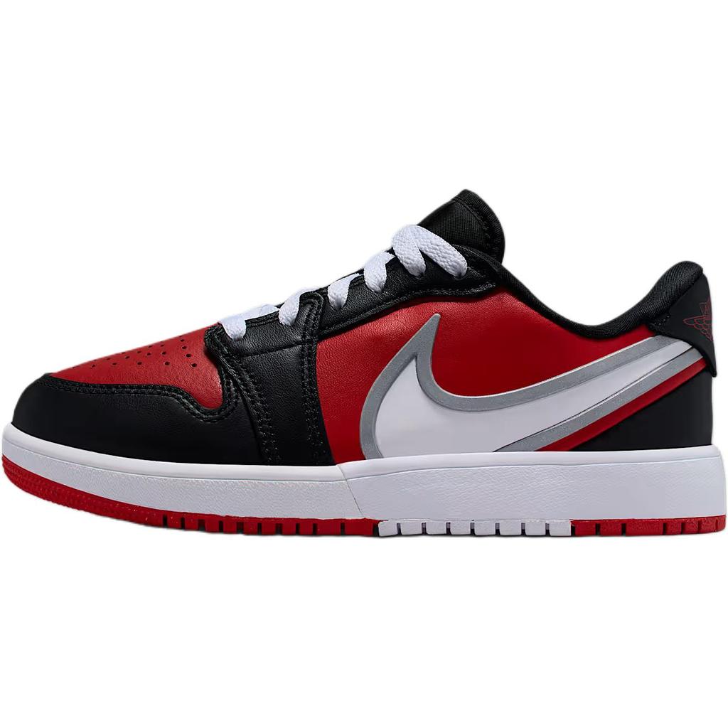 Jordan 1 Basso RM Moda Confortevole Durevole Scarpe da Skate Basse per Bambini Sneakers per Bambini Rosso Nero HQ2024-600