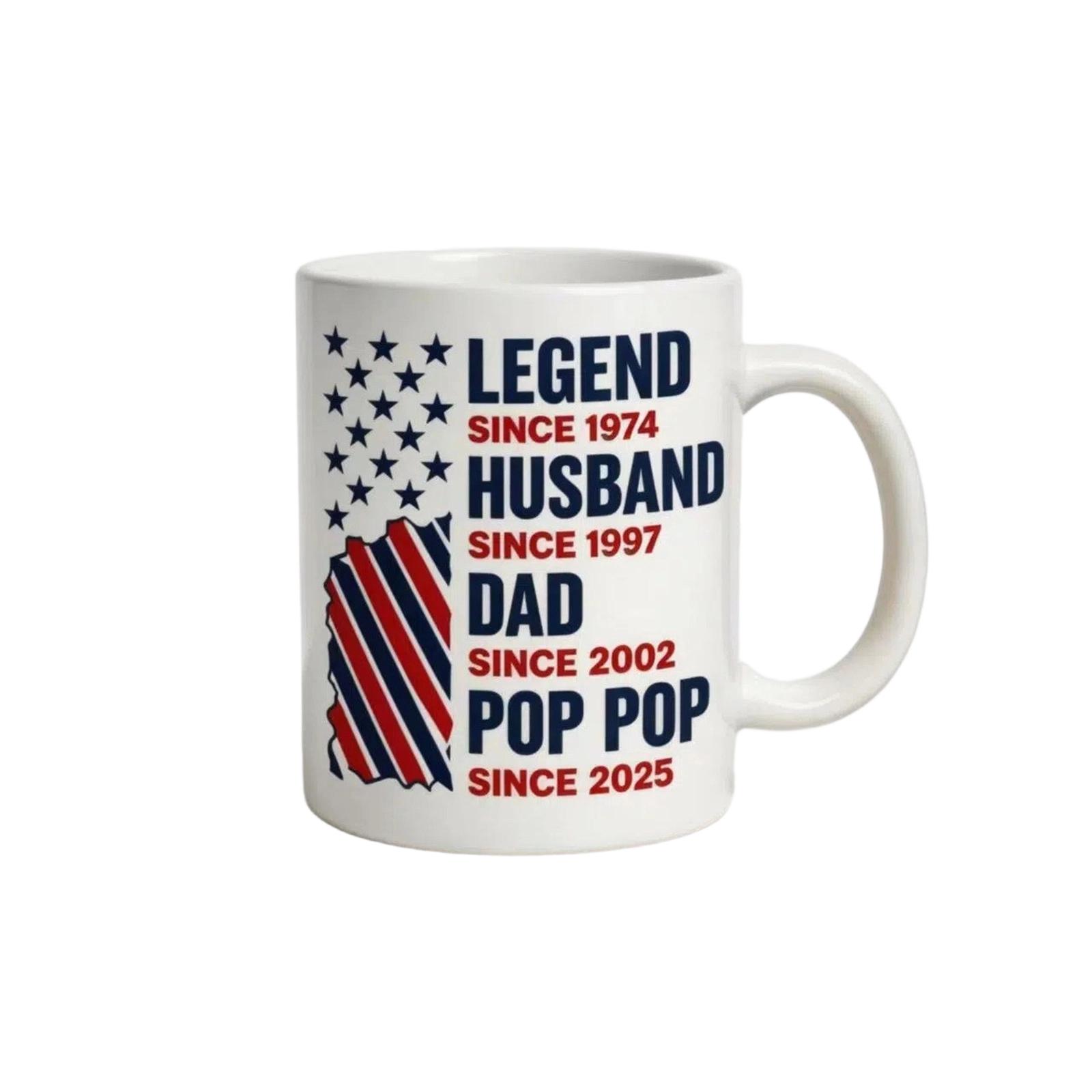 Ceramic Coffee Mug, Tea Mug, Ceramic Cup, American Independence Day Home/ Mug One Size