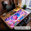 Custom Name Text Big Mouse Pad,Kirby Soft Non Slip Extended Desk Mat For Home Office