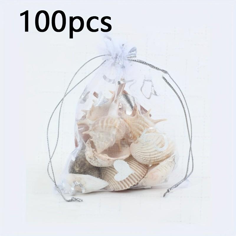 100PCS Moon Star Organza Gift Bag Multicolor  Jewelry Gifts Pouches For Wedding Party Candy Bag  Jewelry Packing  Wholesal