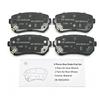 Ceramic Rear Brake Pads 4PCS OE M2624934 for Hyundai Rear Axle