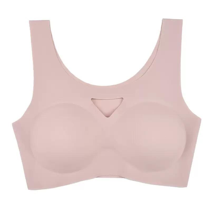 Women Seamless Comfortable Half Hollow Light Sports Wireless Underwear Bra