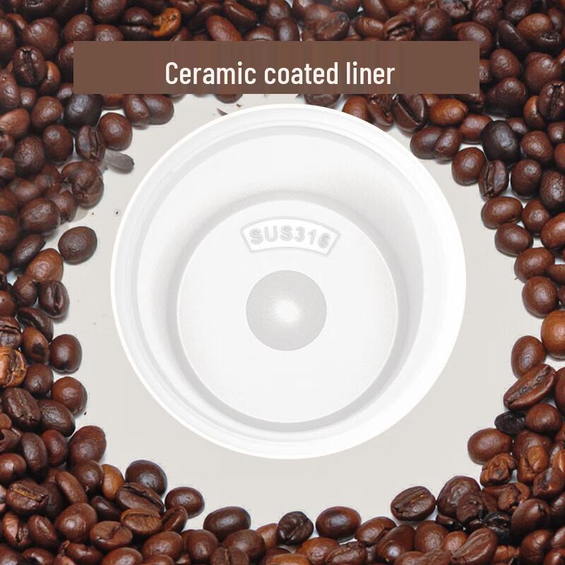 Dual-Drink Ceramic Lined 316 Stainless Steel Insulated Travel Mug
