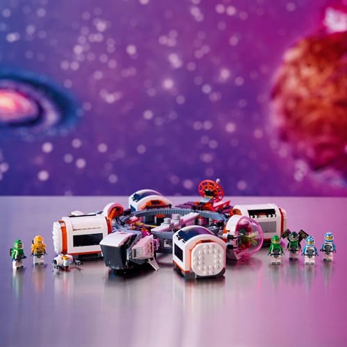 LEGO City Modular Space Station Toys Present Birthday Block Christmas Boys Girls Children 7 Years Old 8 Years Old 9 Years Old Elementary School