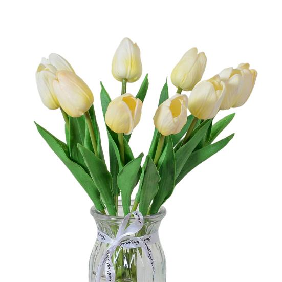 Blume mit Stiel Realistisch Heim Büro Tisch Mittelstück Hochzeit Kunstblumenzweig Künstliches Blumenarrangement