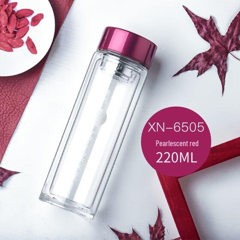 Xinuo Double-Layer Glass Mug with Lid