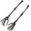 2 Stück Salatbesteck Gabel Totenklaue Löffel Schöpflöffel Servierer Kunststoff Halloween Dinnergabeln Küchenutensilien