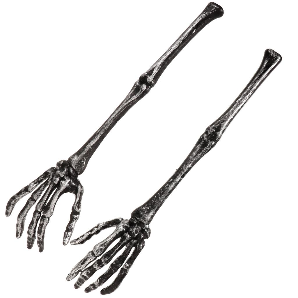 2 Stück Salatbesteck Gabel Totenklaue Löffel Schöpflöffel Servierer Kunststoff Halloween Dinnergabeln Küchenutensilien