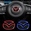 1X For Mazda Axela Atenza CX-4 CX-5 CX-7 CX-9 Protective Decoration Car Steering Wheel Front Emblem Styling Badge Logo Sticker