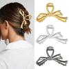 Retro Bow Metal Clip, Women'S Anti Slip Shark Ponytail Clip, Fashionable New Hair Accessory