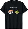 Wasa Bae Sushi Wasabi Witz Kawaii Grafik T-Shirt Lustiges Foodie Baumwoll T-Shirt Unisex