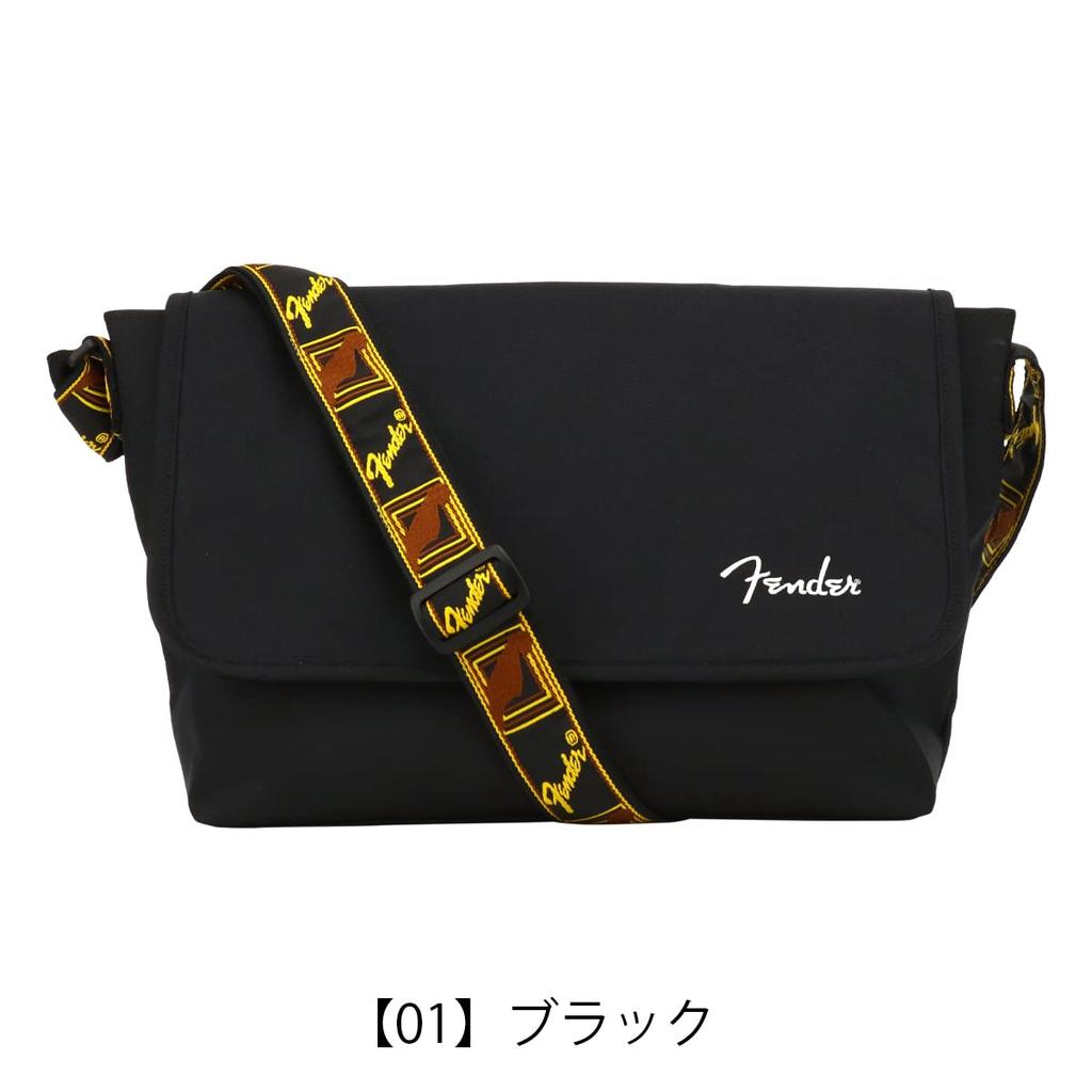 Shoulder Bag L Size Large Messenger Bag Black [Fender] 950-6053 [01]