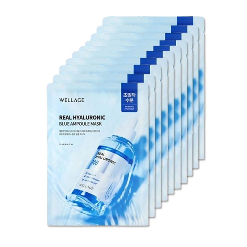 

Wellage Real Hyaluronic Blue Ampoule Mask 10 листов