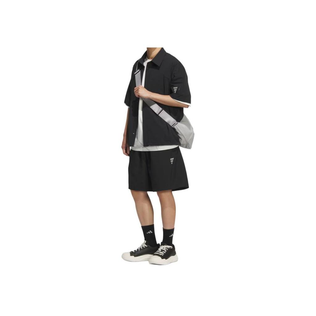 adidas Fosclimacool Ss25 Вязаные Свободные Модные Быстросохнущие Спортивные Повседневные Шорты Мужские Шорты KC6069