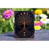 Handmade Leather Tree of Life Journal Vintage Embossed Notebook with Lock Diary