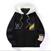 Mountain fashion windproof jacket spring and autumn single layer windproof and waterproof hooded jacket with stitching embroidery label