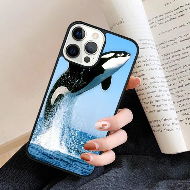 Novelty Killer Whale phone Case Cover For iPhone 17 Air 16 15 14 Plus for apple 16 11 12 13 Pro Max coque