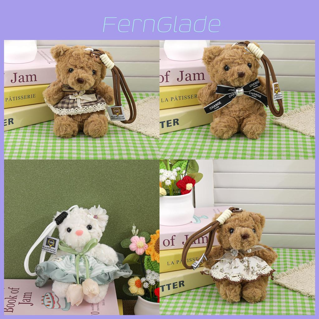 Panda Bear Plush Keychain With Bow For Kids And Teens Gifts