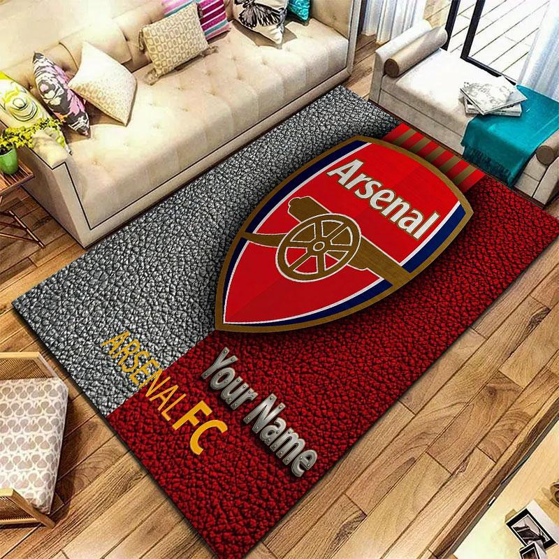 Arsenal F Custom Name Carpet Rug for Living Room Bedroom Home Sofa Decoration,Kids Play Non-slip Floor Mat