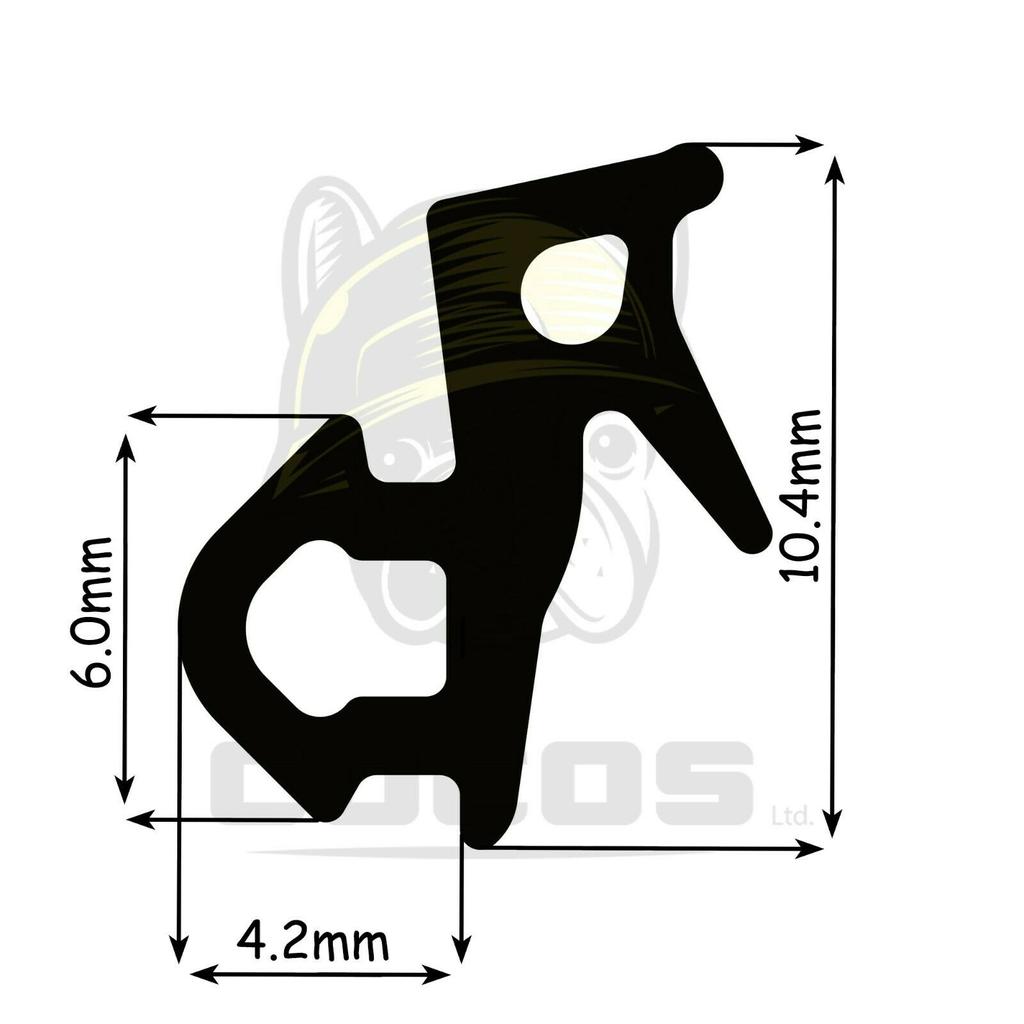 Seal for PVC windows S-1126 VEKA BROWN 1m