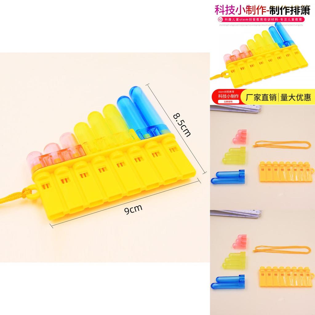 Wissenschaftsexperiment DIY Selbstgemachtes Flöten-Set Für Kinder Pädagogisches Musikspielzeug Für Frühes Lernen