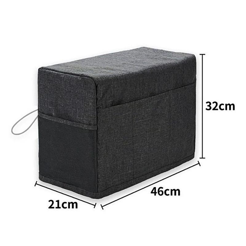 Sewing Machine Dust Cover with Storage Pockets Universal for Knitting Scissors Presser Feet Domestic Sewing Machine Protective