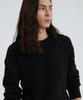 KNITTED Soft Cotton Drop Shoulder Waffle Knit Black