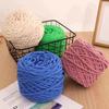 Handmade Knitting Acrylic Yarn Soft 190g Woven Thread Colorful Ice Strip Line Yarn Ball