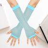 Long Fishnet Gloves, Sexy Stretch Gloves For Nightclubs, Punk Gloves, European And American Openwork Mesh Gloves