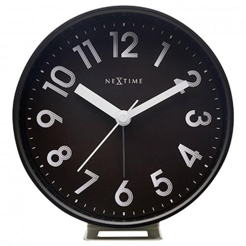 Nextime Reflect Bordvekkerklokke - Svart