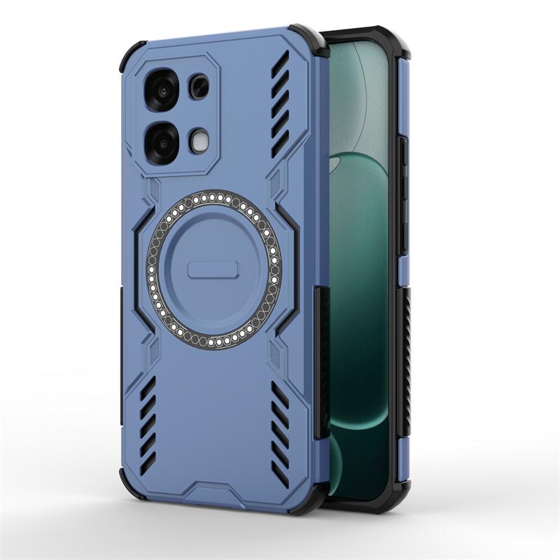 For Oppo A6 Pro Case For Oppo A6 Pro Anti-knock Hard Armor Magnetic Adsorption Wireless Charge Back Cover For Oppo A6 Pro Case