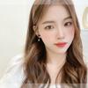 S911 Silver Needle Light Luxury Butterfly Earrings Women's Niche Design Sense Cold Wind Pearl Stud Earrings