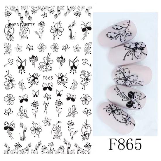 Functional Nail Stickers Nails Ornaments Lovely Colorful DIY
