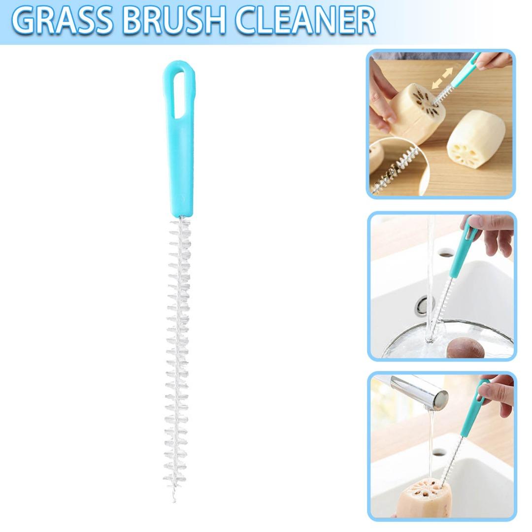 

PDTO Щетки для чистки соломы Бутылочка для кормления Длинные щетки Очиститель труб с отверстиями под корень лотоса