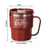 Coffee Mug With Lid and Handle 304 Stainless Steel Tea Milk Cup Double Wall Insulated Anti Scalding Drinking Cup Festival Gifts