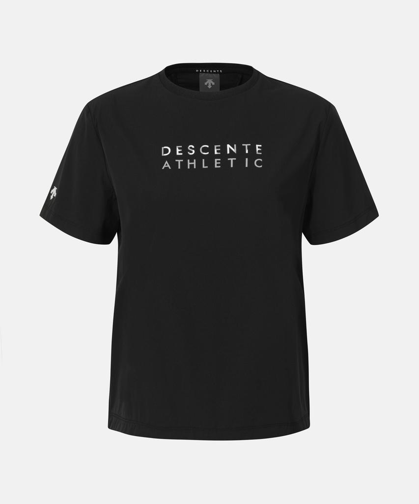 DESCENTE Women'S Cooling Woven Short Sleeve T-Shirt Black Sr122Pts32