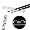 Transparent Acrylic Pen Holder Simple Style Painting Brush Holder Stand Display Office Supplies Desk Accessories 5 Grid