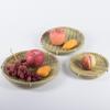 Handmade Bamboo Weaving Sieve Basket Storage and Snack Plate Set