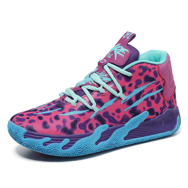 Three Balls and Three Generations Purple MB.03 Men and Women Indoor and Outside Low-top Shock Absorption and Anti-slip Practical Couples Fit