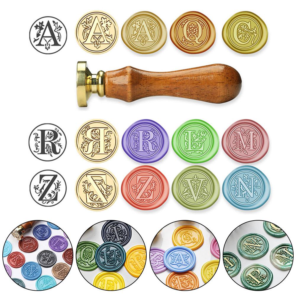 Buchstaben A-Z Rosenholzgriff Rosenholzgriff Wachssiegel
