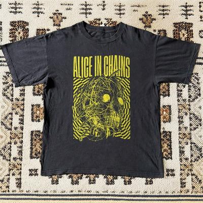 HOT Alice In Chains Head Creep Black Unisex Rock Band TShirt S5XL Unisex T-Shirt