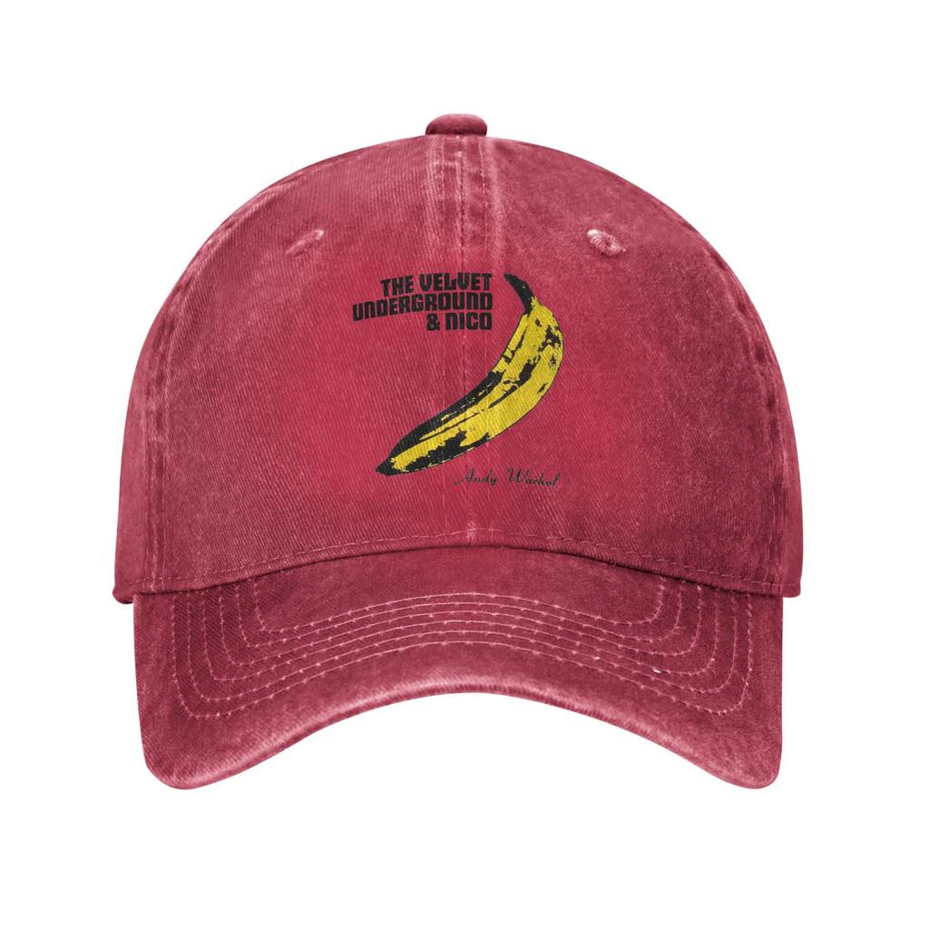 The Velvet Underground Rock Band Baseball Cap Classic Distressed Denim Washed Andy Warhol Headwear Unisex Travel Adjustable Hats
