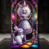 DIY Diamond Painting Princess Rabbit and Rabbit Diamond Art Full Diamond Art Mosaic Cross Stitch Cartoon Home Decor Gift