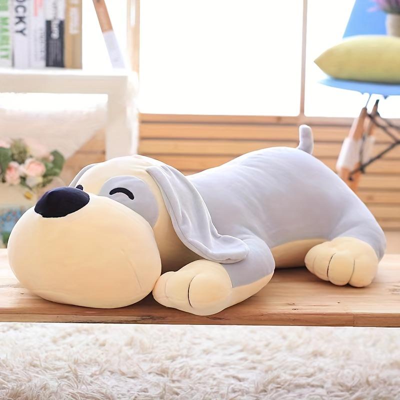 Almohada de Peluche Suave para Perros Abrazable Perros Peluche Cachorro Animales de Peluche Juguetes Muñeco Lindo para Abrazar Regalo de Navidad Cumpleaños para Niños Niños Niñas
