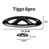 Chery Tiggo 8 Pro/7 Pro MAx Car Black Badge Logo Emblem Decal Racing GrillHHood Sticker Styling 3Pcs