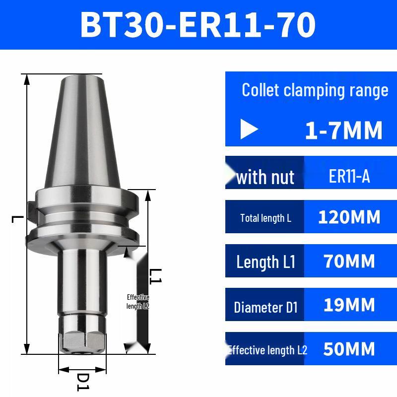 BT30 Serie CNC Werkzeughalter - Hohe Präzision ER11/16/20/25/32/40 für Bearbeitungszentren